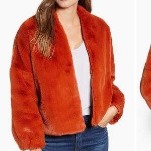 Velvet by Graham and Spencer Faux Fur Coat Lux Sz Med NWOT